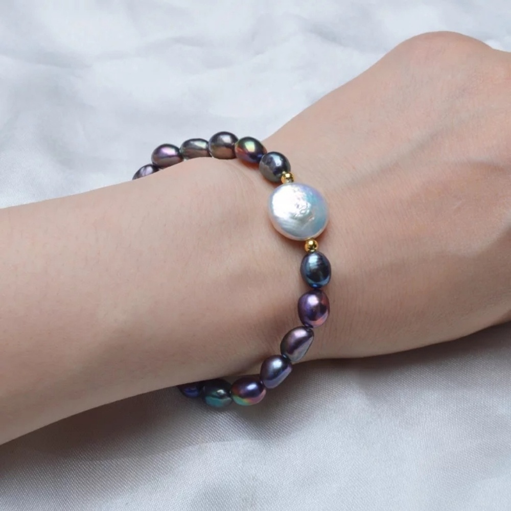 💎NEW💎 FRESHWATER BAROQUE PEARL BRACELET - Picture 4 of 7